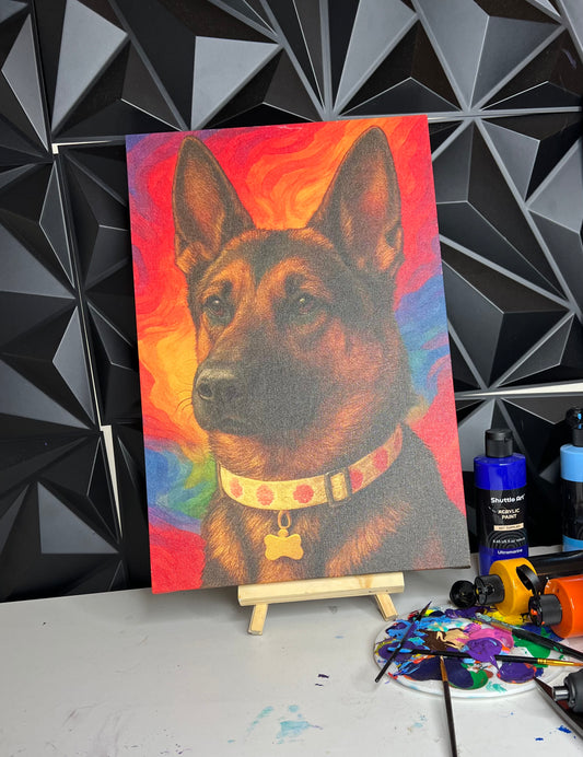 ™Fur-Ever Portraits,  w/ “PAINTED”Collar Canvas
